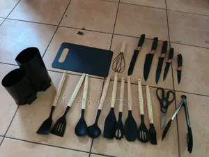 Kitchen Cooking Utensils 19pc /Knife Set Serving Spoon