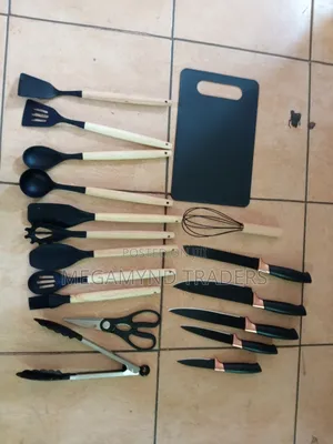 Kitchen Cooking Utensils 19pc /Knife Set Serving Spoon