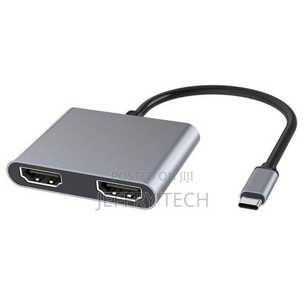 Type-C to Dual Hdmi- 4in1 Usb C Hub Screen Expansion Usb3.0