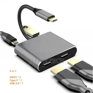 Rankman Usb C Hub to Hdmi-Compatible Vga Type C Docking F