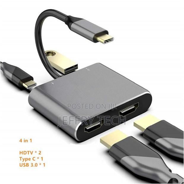 Rankman Usb C Hub to Hdmi-Compatible Vga Type C Docking F