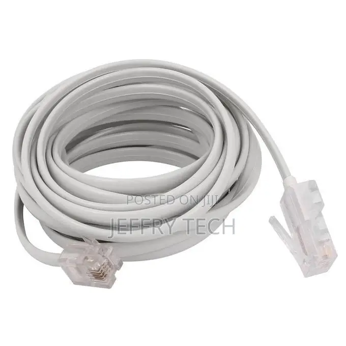 Rj11 6p4c to Rj45 8p4c Modular Phone Internet Extension Cabl