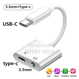 2-in-1 Type C Adapter for Huawei Mate 30 Pro Xiaomi Samsung