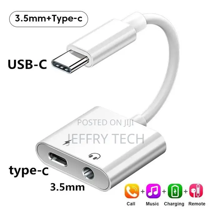 2-in-1 Type C Adapter for Huawei Mate 30 Pro Xiaomi Samsung