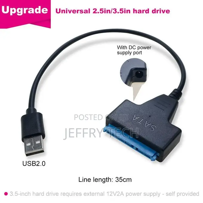 1pcs Sata to Usb 3.0 Easy Drive Cable for Computer 2.5-Inch