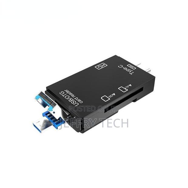 6 in 1 Type C Adapter Otg Tf Micro Usb Sd Card Reader for U