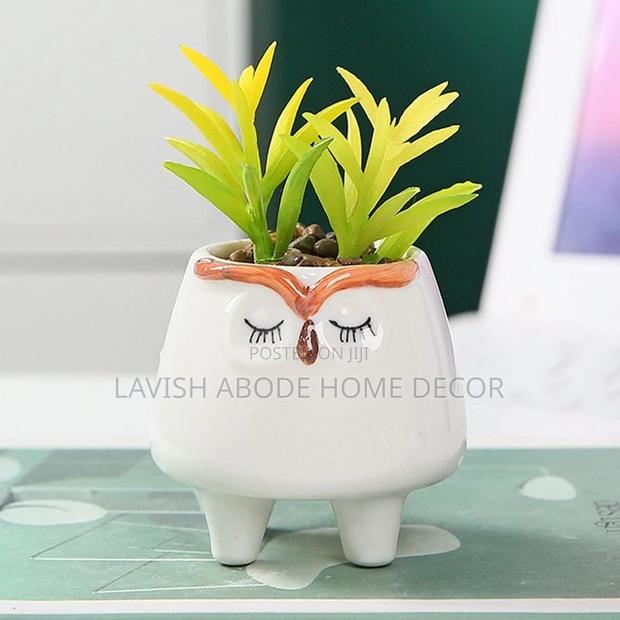 Artificial Succulents Cat Flower Pot