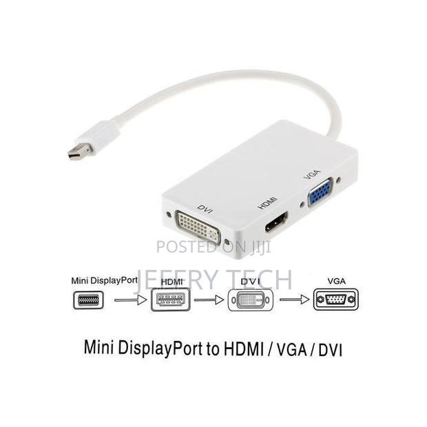 3 in 1 Display Port Dp to Dvi Vga Hdmi Adapter Conversion Ca - main view