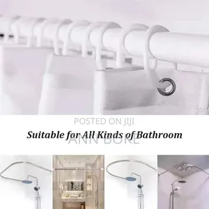 *Waterproof 12 Hook *180x180cm Shower Curtain