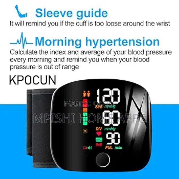 Wrist Electronic Sphygmomanometer Blood Pressure Kit - thumbnail 2