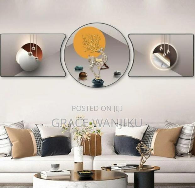 3pcs Crystal Porcelain Decorative Painting - main view