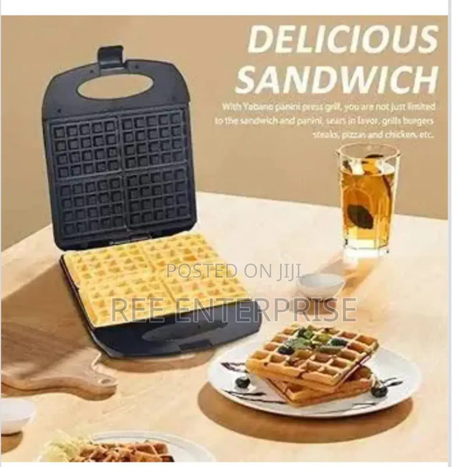 Sokany Waffle Maker 4slice Brand New