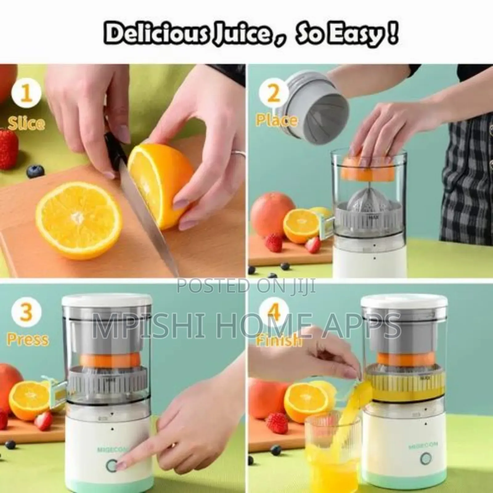 Rechargeable Electric Citrus Juicer
