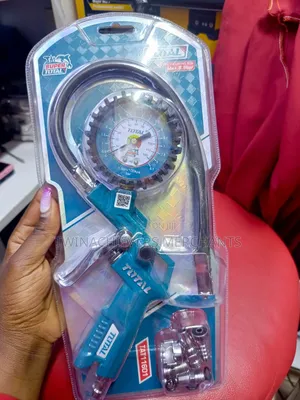 Total Air Tire Inflator With Gauge