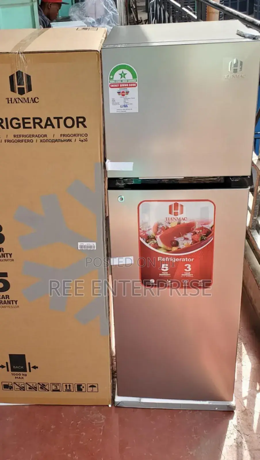 New Stock Alert
Hanmac 173litres Double Door Fridge
