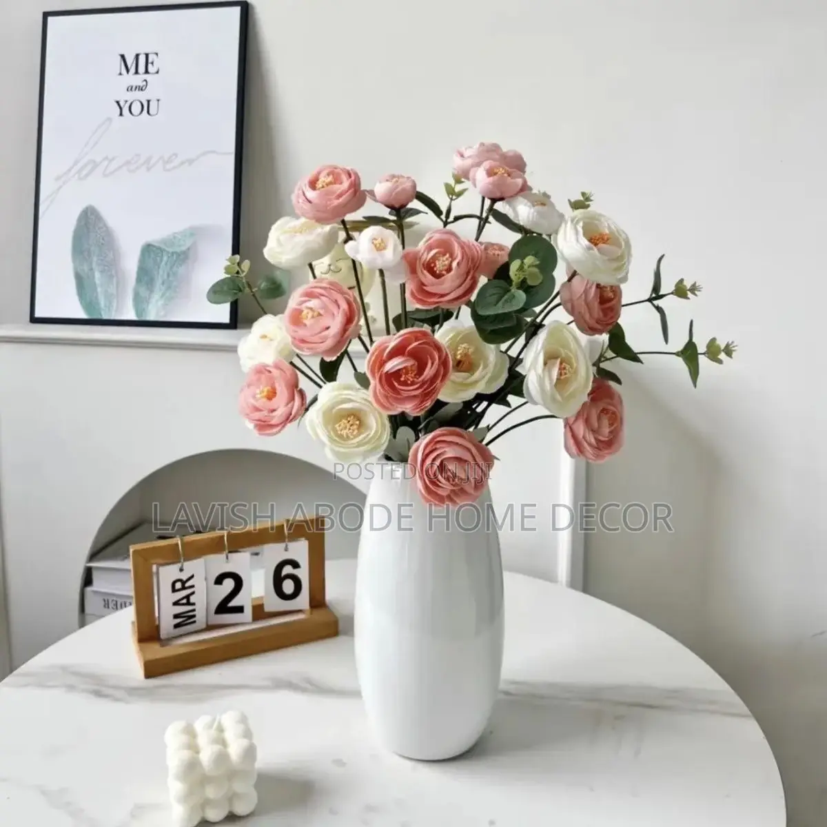 White Ceramic Flower Vase