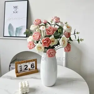 White Ceramic Flower Vase