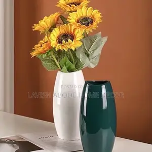 White Ceramic Flower Vase