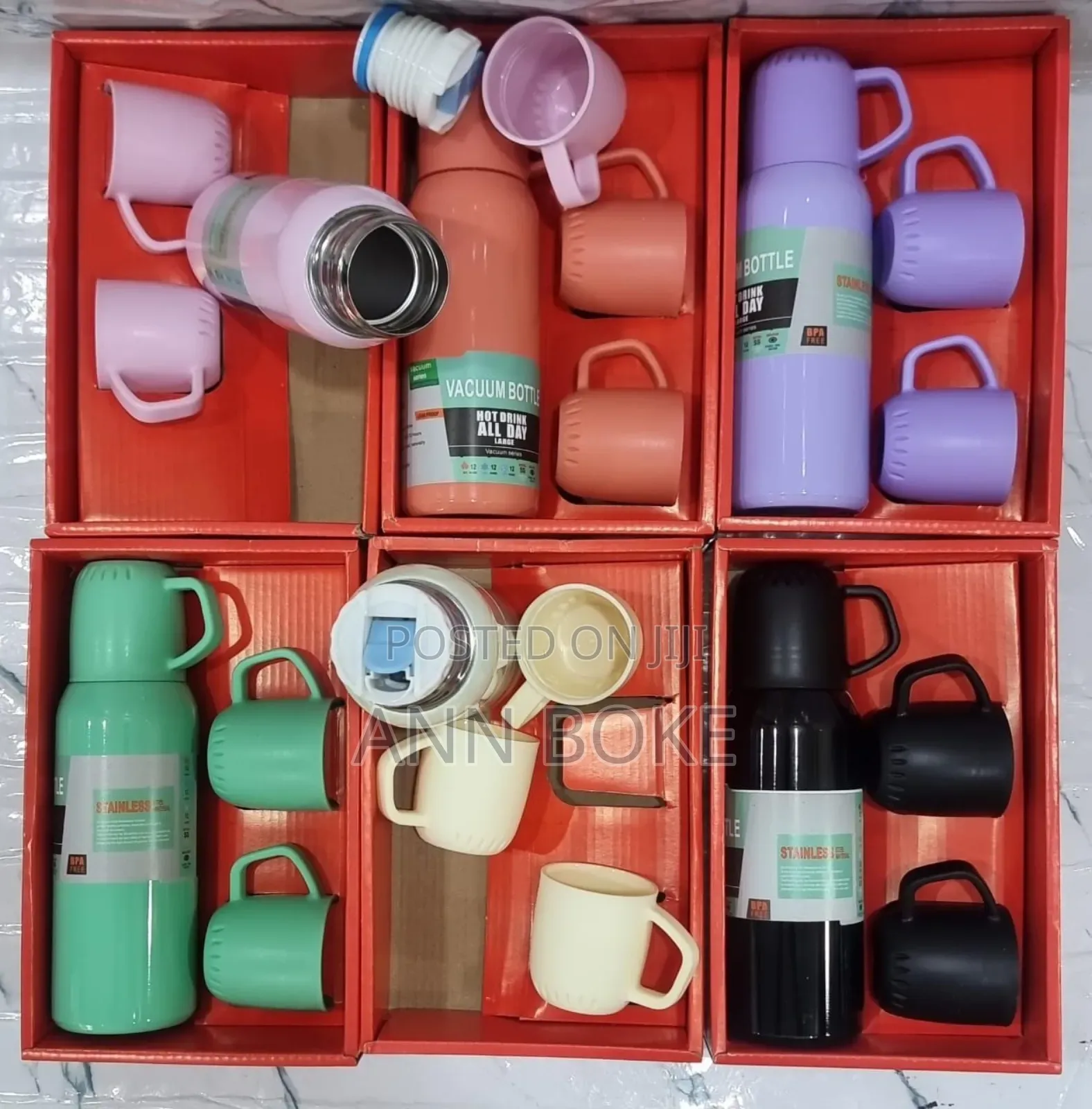 *Red Gift Box 450ml Thermocup +3 Cups Now Available