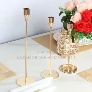 3 in 1 Candle Stick Holders - Gold