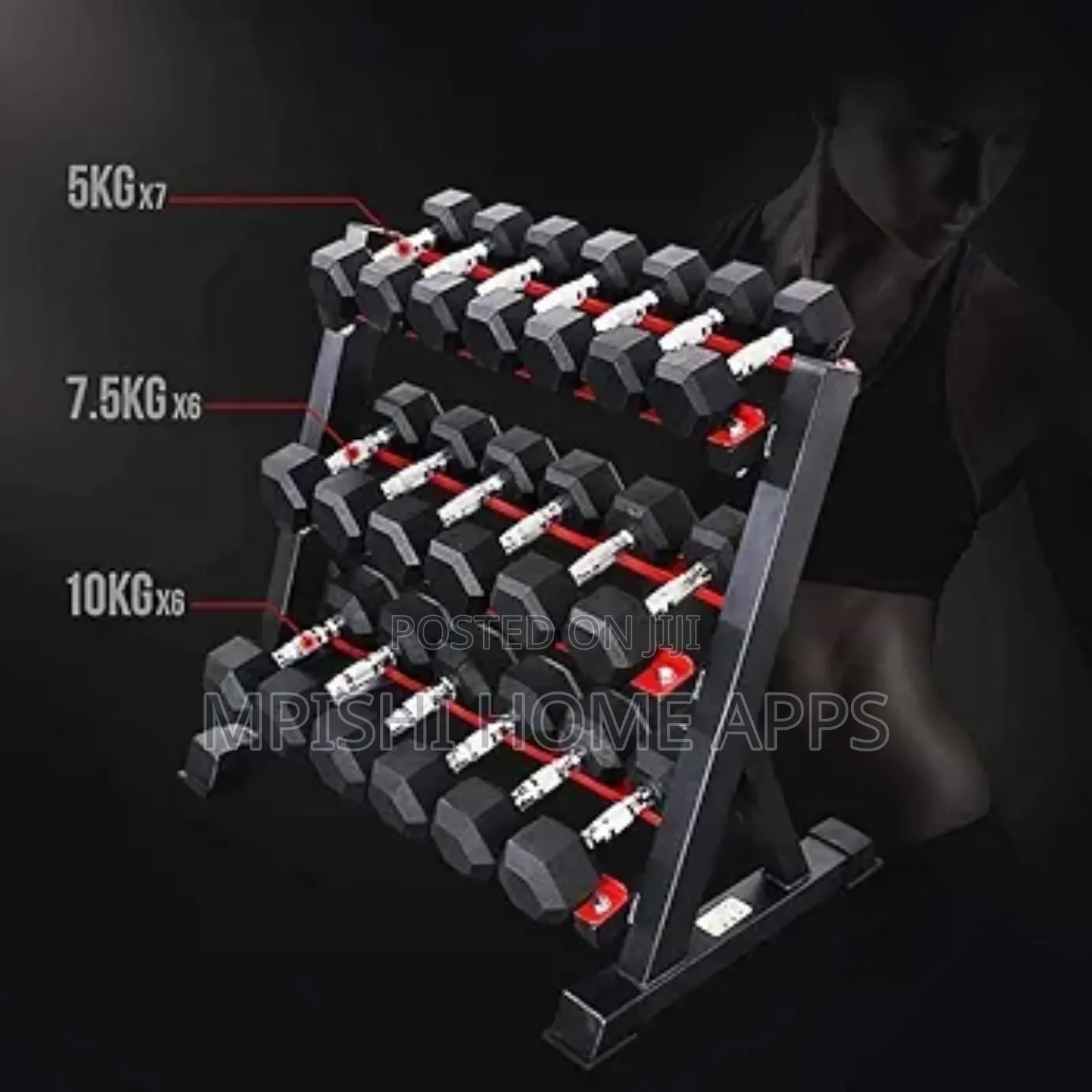 3 Tier Dumbbell Rack