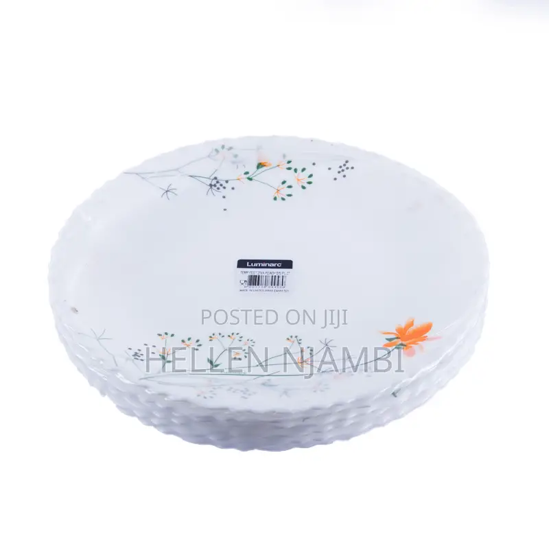6pcs Luminarc Flowered Dinner Plates