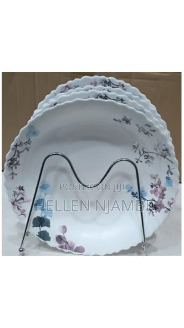 Luminarc White Flowered Dinner Plates (6pcs Set) - main view