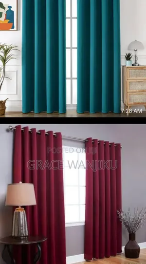 3 Pc Plain Curtains