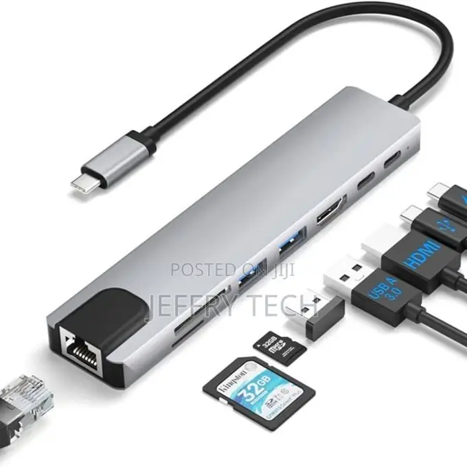 Gift Usb Hub 8 in 1 Usb C Hub Multiport Adapter,Macbook Ty C