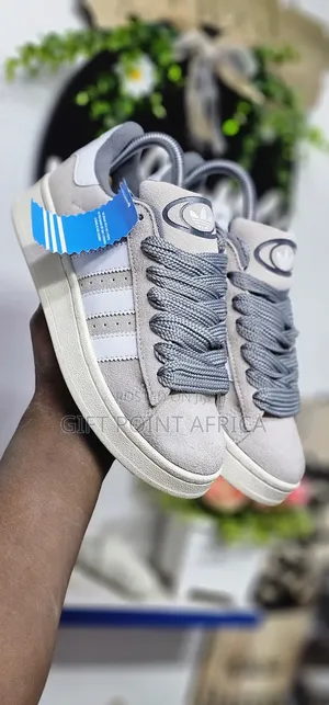Grey Adidas Campus Sneakers