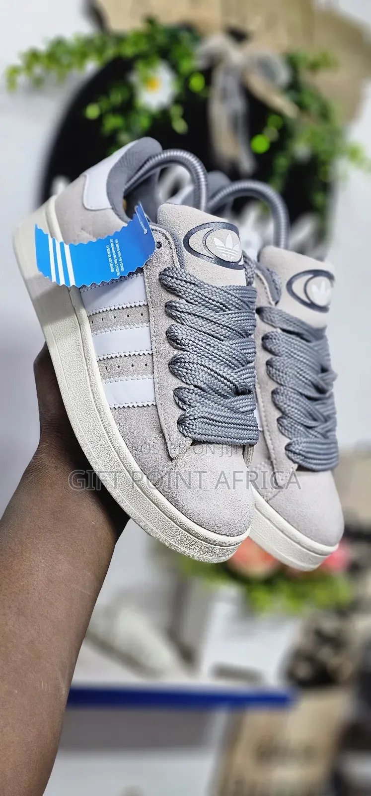 Grey Adidas Campus Sneakers