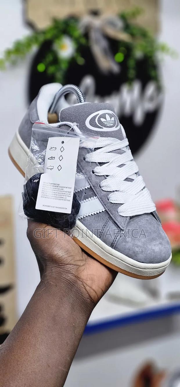 Grey Adidas Campus Sneakers - thumbnail 3