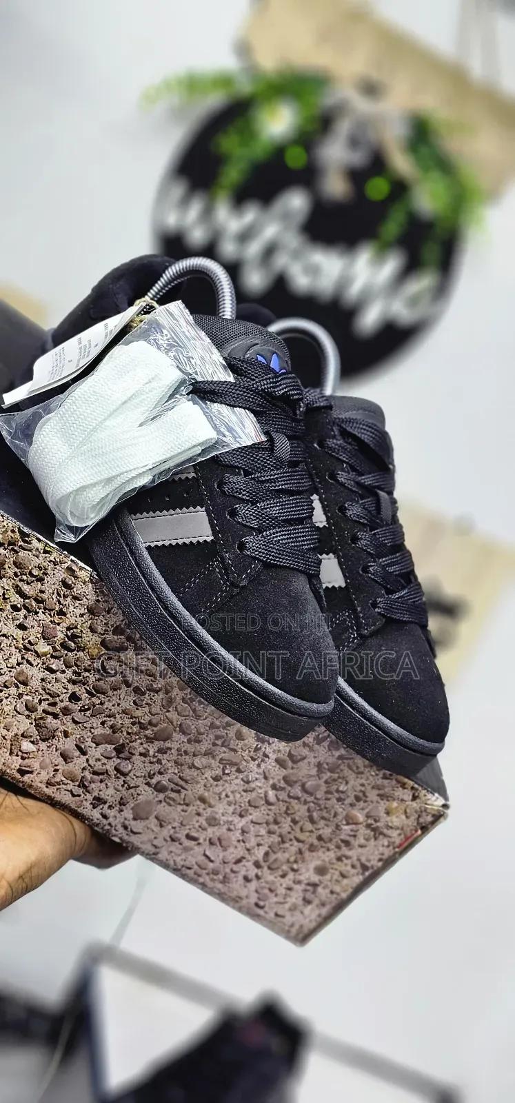 All Black Adidas Campus  Sneakers