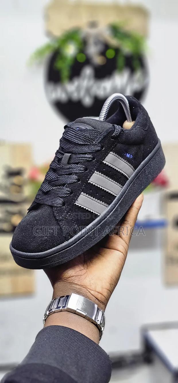 All Black Adidas Campus  Sneakers - main view
