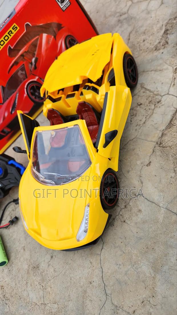Yellow Lamborghini Rechargeable Remote Control Toy Car - thumbnail 2