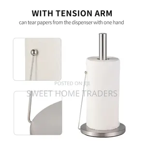 Tissue Stand Kitchen Towel Holder With a Stable Round Base