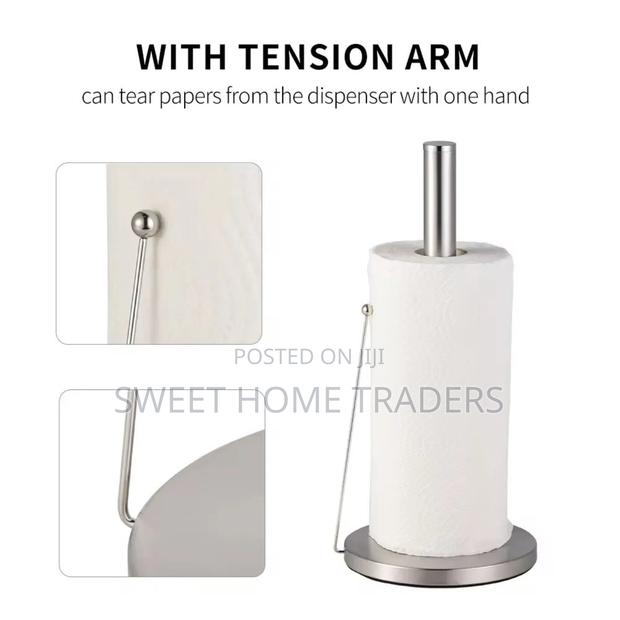 Tissue Stand Kitchen Towel Holder With a Stable Round Base