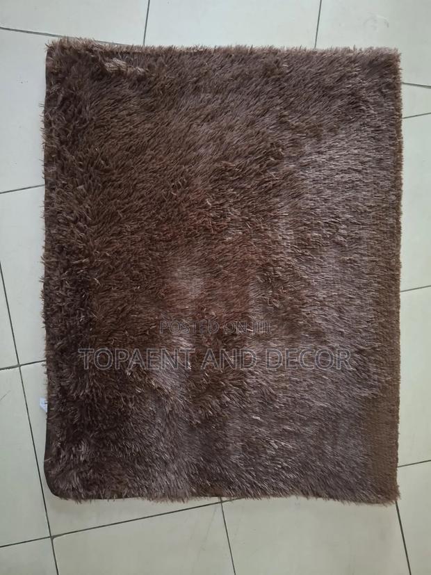 Chocolate Brown Home Fluffy Carpet