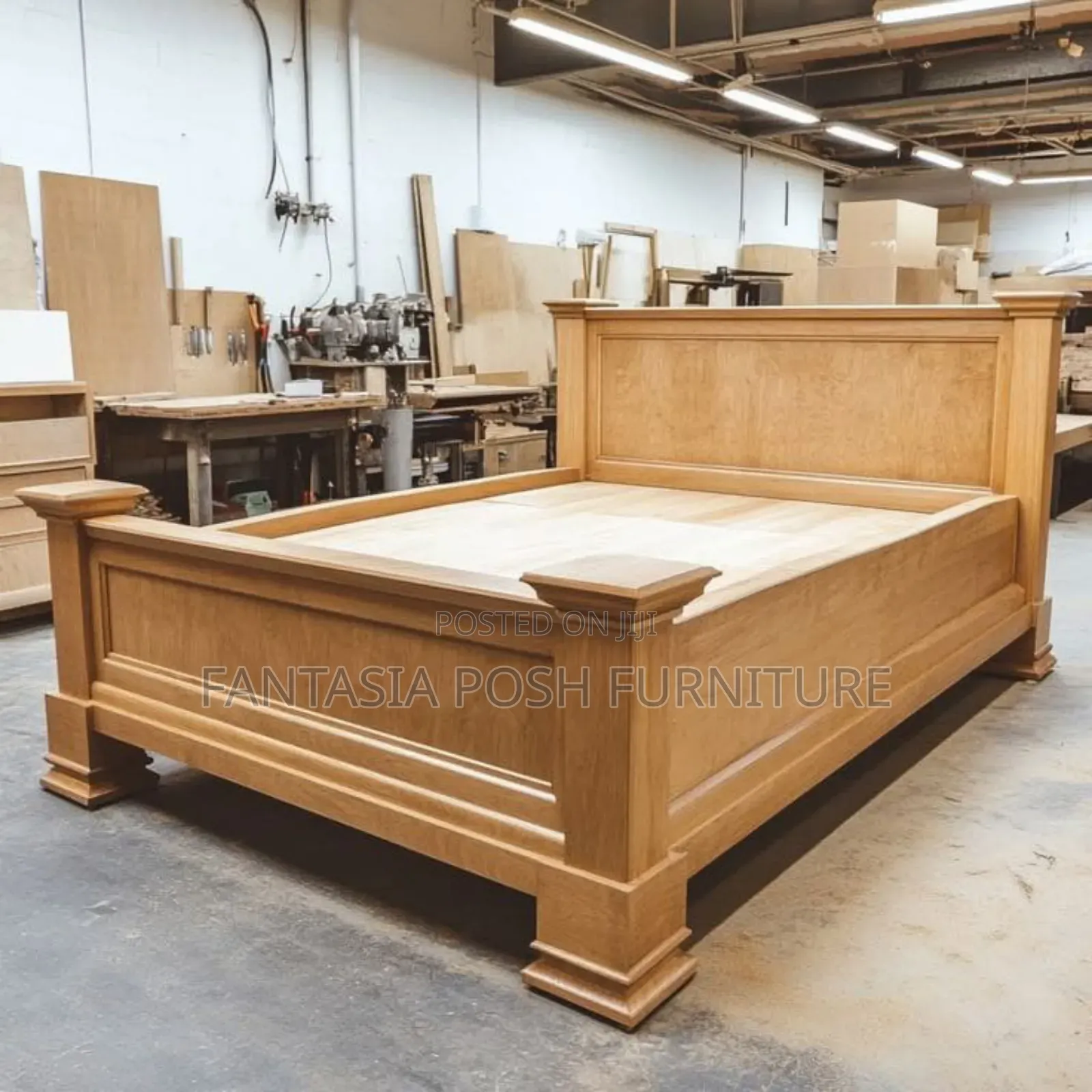 Solid Wood Panel Bed Frame on Sell