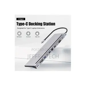 Docking Station 11-in-1 Usb C Hub With Hdmi+Vga+Usb3.0/2.0+r