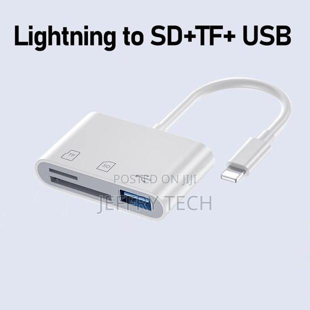 3 5 Mm Sd Tf Lightning Usb-C Hub Station for Mobile Macbook - main view
