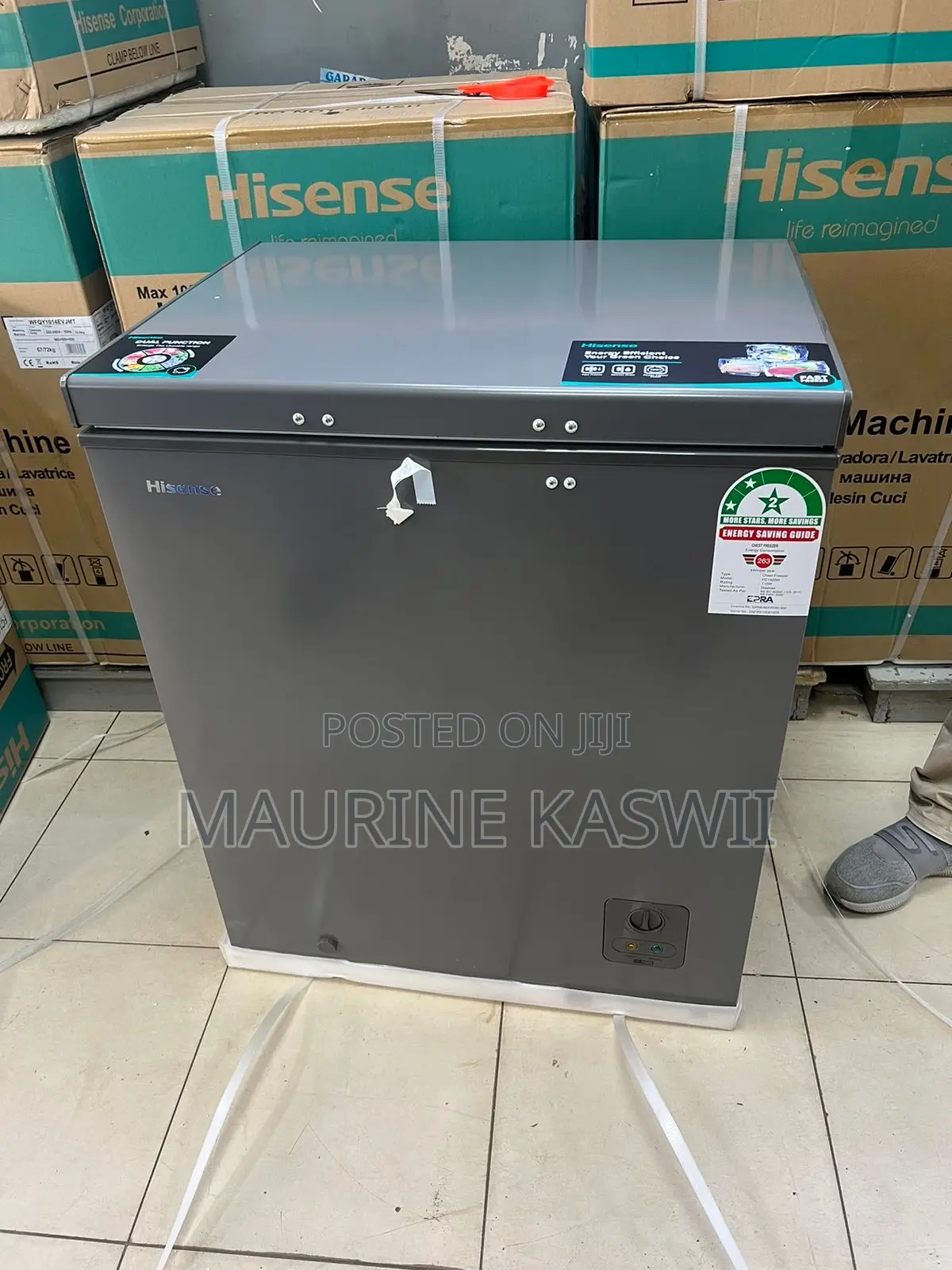 Hisense 144l Chest Freezer (Grey) Fc142 -Sh