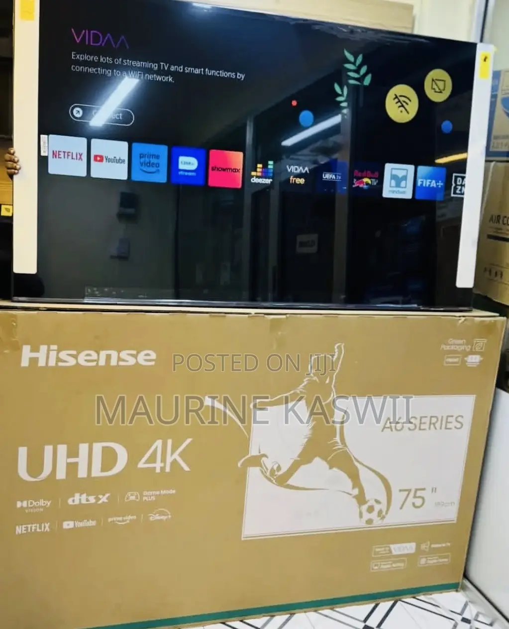 Hisense 75” A6 Uhd Smart Frameless Latest Model