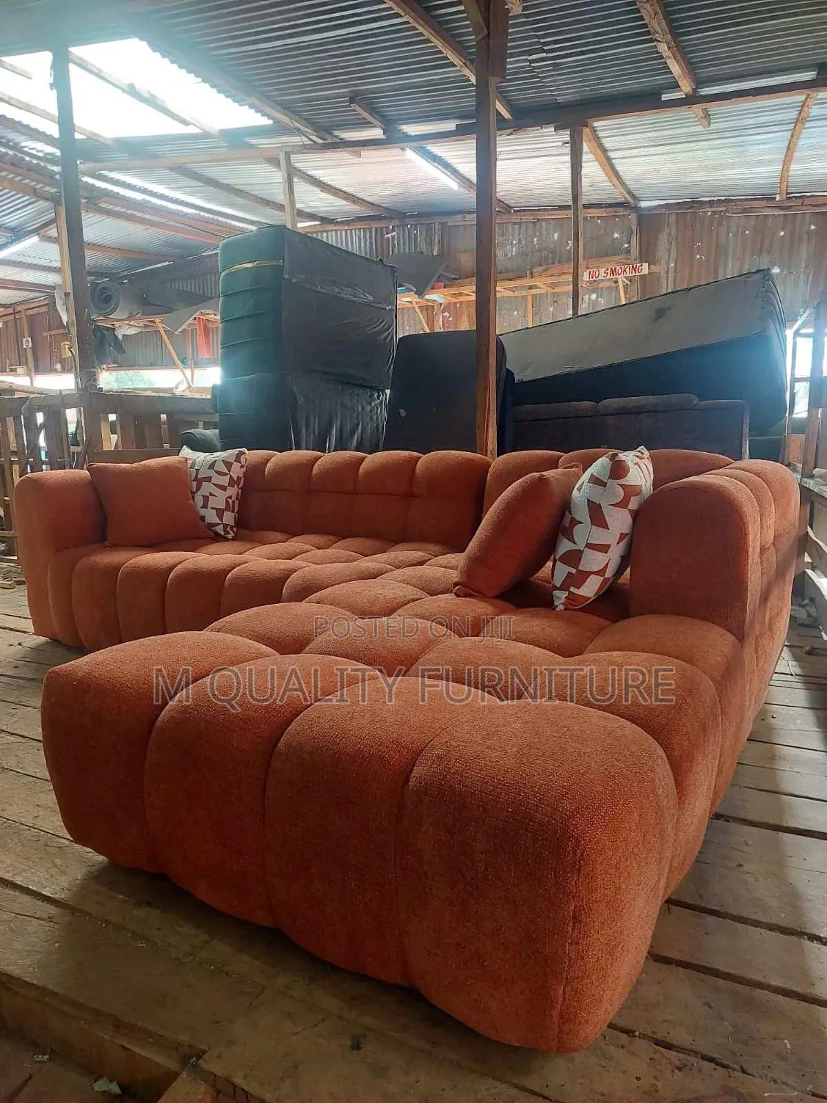 Great 6 Seater Orange Couches