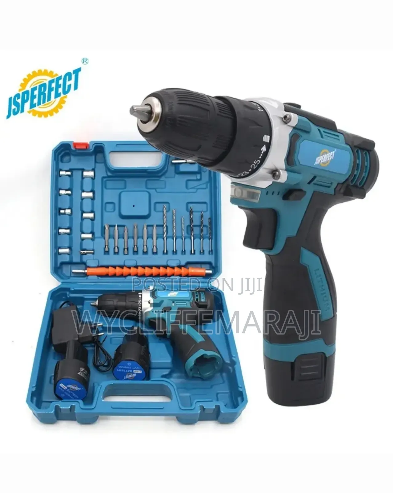 Jsperfect 12v Powerful Cordless Drill With 2 Batteries