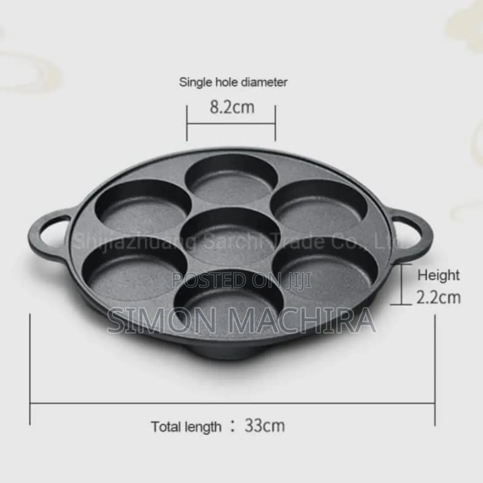 7 Slot Pancake Baking Pan