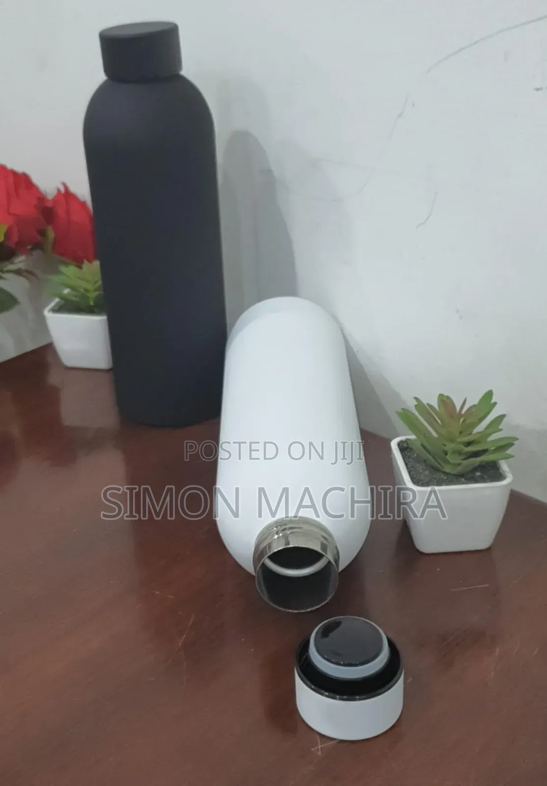 Black White Matt Thermocup
