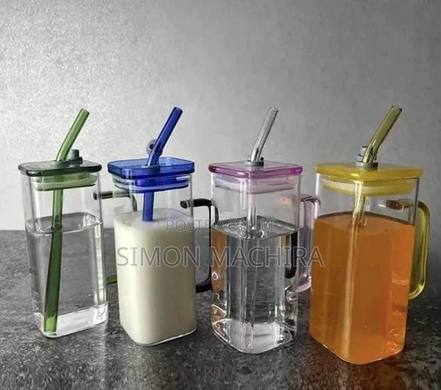 400ml Smoothie Glass With Straw - thumbnail 3