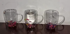 Unbreakable Double Wall 250ml Cup With Flowers
