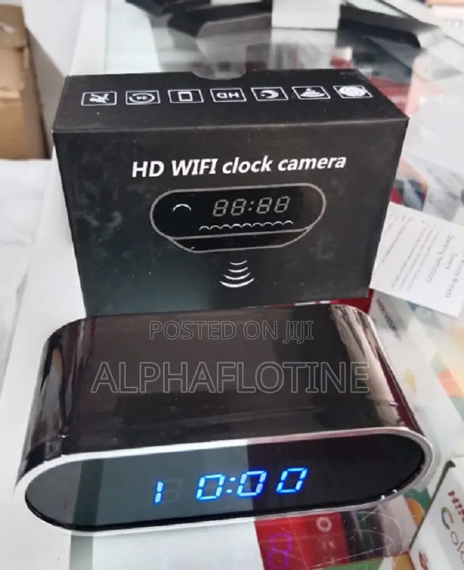 Wireless Table Clock Remote 1080p Wifi Camera